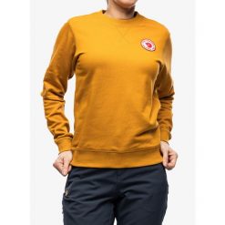 Bluza bawełniana damska Fjallraven 1960 Logo Badge Sweater W. Brązowe bluzy damskie Fjällräven, xs, bez wzorów, z bawełny, bez kaptura. Za 356.99 zł.