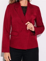 Taliowany żakiet - koralowy. Pomarańczowe marynarki i żakiety damskie Sinsay, l, bez wzorów. Za 79.99 zł.