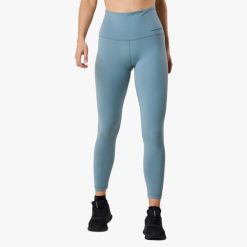 Długie legginsy treningowe damskie Swedemount Core High Waist szybkoschnące. Zielone legginsy damskie SWEDEMOUNT, bez wzorów, z tkaniny. W wyprzedaży za 147.00 zł.