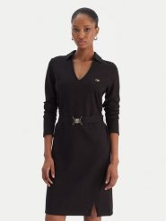 Liu Jo Sukienka codzienna TF5224 JS182 Czarny Regular Fit. Czarne sukienki damskie Liu Jo, bez wzorów, z syntetyku, wizytowe, bez ramiączek. Za 719.99 zł.