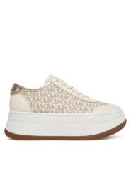 MICHAEL Michael Kors Sneakersy Hayes 43T5HYFS2L Beżowy. Brązowe obuwie sportowe damskie MICHAEL Michael Kors, ze skóry, bez zapięcia. Za 699.99 zł.