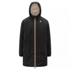 Parka K-Way LE VRAI 4.0 EIFFEL EAST ORSETTO. Czarne parki damskie K-Way, m, z materiału, bez kaptura. Za 1,207.70 zł.