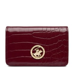 Portfel Beverly Hills Polo Club. Czerwone portfele damskie Beverly Hills Polo Club, bez wzorów. Za 59.99 zł.