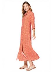 Aller Simplement Sukienka w kolorze pomarańczowym rozmiar: 34/36. Pomarańczowe sukienki damskie Aller Simplement, bez wzorów, z wiskozy, klasyczne, bez ramiączek. Za 65.38 zł.