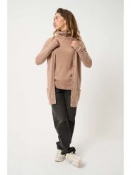 AUTHENTIC CASHMERE Kaszmirowy kardigan "Cimet" w kolorze beżowym rozmiar: M. Brązowe kardigany damskie AUTHENTIC CASHMERE, m, bez wzorów, z kaszmiru. Za 571.03 zł.