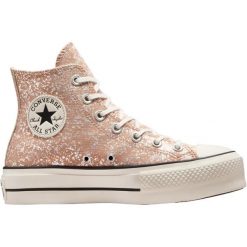 Sneakers Converse Chuck Taylor All Star Lift. Brązowe obuwie sportowe casual damskie Converse, bez zapięcia. Za 490.00 zł.