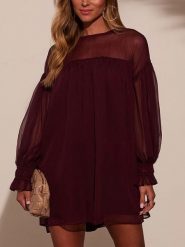 Milan Kiss Sukienka w kolorze bordowym rozmiar: XL. Czerwone sukienki damskie Milan Kiss, bez wzorów, bez ramiączek. Za 173.99 zł.