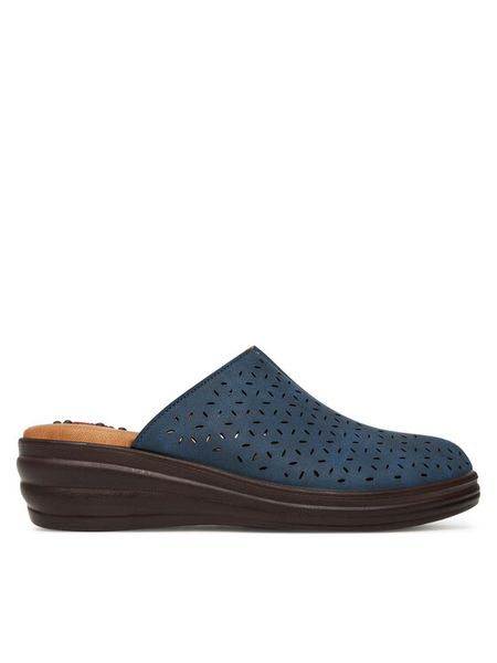 Go Soft Klapki LA3J7701-7 Granatowy. Niebieskie klapki damskie GO SOFT, bez wzorów, z materiału, bez obcasa, bez zapięcia. Za 119.99 zł.