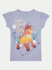 NAME IT T-Shirt 13239531 Fioletowy Regular Fit. Fioletowe koszulki i t-shirty dziewczęce Name it, bez wzorów, z bawełny, bez kołnierzyka, bez ramiączek. Za 69.99 zł.