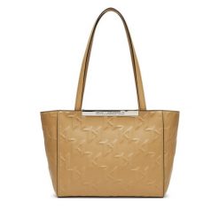Torebka KARL LAGERFELD. Brązowe shopper bag KARL LAGERFELD, bez wzorów, bez dodatków. Za 1,119.00 zł.
