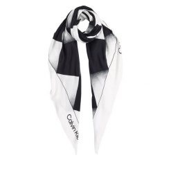 Chusta Calvin Klein. Czarne chusty damskie Calvin Klein, bez wzorów. Za 159.99 zł.