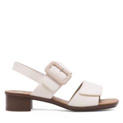 Sandały Rieker. Sandały damskie Rieker, bez wzorów, bez obcasa, na słupku, bez zapięcia. Za 269.99 zł.