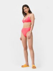 4F Dół od bikini damski S. Czerwone bikini 4F, bez wzorów, z materiału. W wyprzedaży za 9.99 zł.