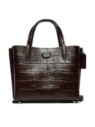 Coach Torebka Croc Wlw C8632 Brązowy. Brązowe torebki klasyczne damskie Coach, ze skóry, bez dodatków. Za 1,749.00 zł.