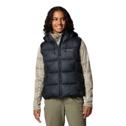 Kamizelka ocieplana damska Columbia Pike Lake II Insulated Vest. Czarne kamizelki damskie Columbia, m, bez wzorów, bez kaptura. Za 453.99 zł.