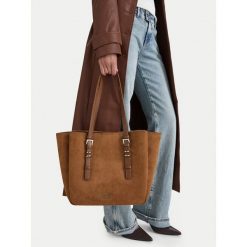 Torebka Nine West. Brązowe shopper bag Nine West, bez dodatków. Za 329.99 zł.