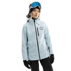 Damska kurtka snowboardowa Sporty zimowe Siroko W2-W Gelid. Niebieskie kurtki sportowe damskie SIROKO, na zimę, bez wzorów, z softshellu, bez kaptura. W wyprzedaży za 339.00 zł.