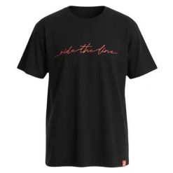 Odzież T-shirts unisex SkatePro RIDE THE LINE Koszulka - XL - Czarny. Czarna koszulki damskie SKATEPRO, xl, bez wzorów, bez kołnierzyka, bez ramiączek. W wyprzedaży za 97.99 zł.