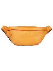 Bellicci Skórzana saszetka "Kenia" w kolorze żółtym - 32 x 15 x 5 cm rozmiar: onesize. Żółte nerki i saszetki damskie Bellicci, bez wzorów, z materiału. Za 180.06 zł.