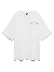 Vero Moda Koszulka w kolorze białym rozmiar: XL. Białe bluzki damskie Vero Moda, xl, bez wzorów, z bawełny, bez kołnierzyka, bez ramiączek. Za 72.95 zł.