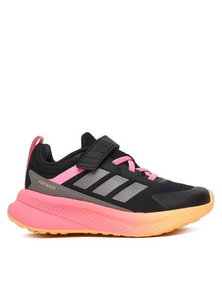 Adidas Sneakersy Fortarun 4.0 El C JR9831 Czarny. Czarne buty sportowe dziewczęce Adidas, z materiału, bez zapięcia. Za 219.99 zł.
