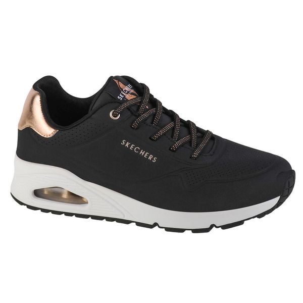 Sneakersy damskie Skechers Uno - Shimmer Away. Białe obuwie sportowe damskie Skechers, z gumy, bez zapięcia, trekkingowe, Skechers Sport. Za 412.00 zł.
