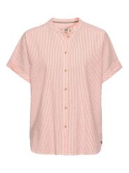 Camel Active Bluzka w kolorze jasnoróżowym rozmiar: XXL. Różowe bluzki damskie Camel Active, xxl, bez wzorów, bez kołnierzyka, bez ramiączek. Za 118.84 zł.