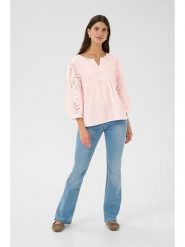 Cream Bluzka w kolorze jasnoróżowym rozmiar: 40. Różowe bluzki damskie Cream, bez wzorów, bez kołnierzyka, bez ramiączek. Za 143.56 zł.