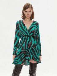 Pinko Sukienka koktajlowa Akihiro 102046 A1B7 Turkusowy Regular Fit. Niebieskie sukienki damskie Pinko, bez wzorów, z wiskozy, wizytowe, bez ramiączek. Za 719.99 zł.
