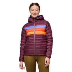 Kurtka puchowa damska z kapturem Cotopaxi Fuego. Czerwone kurtki damskie Cotopaxi, bez wzorów, z puchu, z kapturem. W wyprzedaży za 893.50 zł.