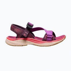 Sandały damskie KEEN Leiki OT. Czerwone sandały damskie Keen, bez wzorów, bez obcasa, bez zapięcia. Za 319.99 zł.