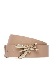 Patrizia Pepe Pasek Damski CW0471/L001-R874 Beżowy. Brązowe paski damskie Patrizia Pepe, bez wzorów, ze skóry. Za 419.99 zł.