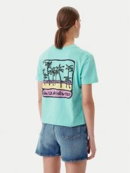 Quiksilver T-Shirt EQWZT03181 Turkusowy. Niebieskie t-shirty damskie Quiksilver, xs, bez wzorów, z bawełny, bez kołnierzyka. Za 59.99 zł.