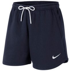 Krótkie Spodenki Sportowe Damskie Nike CW6963 451 Granatowy. Białe spodenki sportowe damskie Nike, m, bez wzorów, z bawełny. Za 186.95 zł.