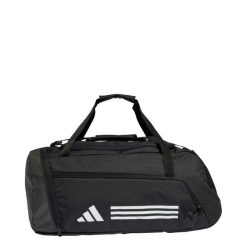 Torba Essentials 3-Stripes Duffel Medium. Białe torby sportowe Adidas, bez wzorów, z materiału. Za 179.00 zł.