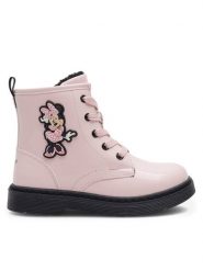 Mickey&Friends Trapery AW23-325DSTC-A Różowy. Czerwone kozaki dziewczęce Mickey&Friends, bez wzorów, z syntetyku, bez obcasa, bez zapięcia. Za 149.99 zł.