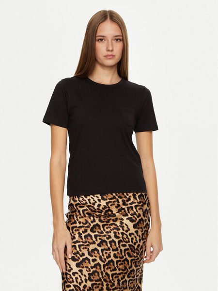 Brave Soul T-Shirt LTS-149ANDYBLK Czarny Regular Fit. Czarne t-shirty damskie Brave Soul, xs, bez wzorów, z bawełny, bez kołnierzyka. Za 29.99 zł.