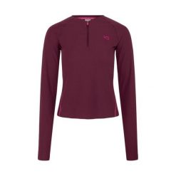 Damska koszulka z długim rękawem Kari Traa Linnea. Brązowe bluzki damskie Kari Traa, bez wzorów, sportowe, bez kołnierzyka, bez ramiączek. Za 303.50 zł.