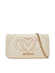 LOVE MOSCHINO Torebka JC4010PP1NLG0110 Écru. Torebki wieczorowe damskie Love Moschino, bez wzorów, ze skóry, bez dodatków. Za 589.99 zł.