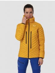Salewa Kurtka funkcyjna "Ortles" w kolorze żółtym rozmiar: 40. Żółte kurtki damskie Salewa, bez wzorów, z puchu, bez kaptura. Za 1,334.95 zł.