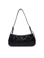 Calvin Klein Torebka Quilted Small Shoulder Bag LV04F3327G Czarny. Czarne torebki klasyczne damskie Calvin Klein, ze skóry, bez dodatków. Za 489.99 zł.