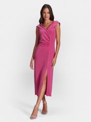 Swing Sukienka koktajlowa 5AG24900 Różowy Slim Fit. Czerwone sukienki damskie Swing, bez wzorów, z syntetyku, wizytowe, bez ramiączek. Za 939.99 zł.