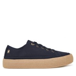 Espadryle Tommy Hilfiger. Niebieskie espadryle damskie Tommy Hilfiger, bez wzorów, bez obcasa. Za 219.99 zł.