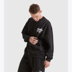 Bluza DIADORA SWEATSHIRT CREW MANIFESTO. Czerwone bluzy damskie Diadora, m, bez wzorów, z bawełny, bez kaptura. Za 119.99 zł.