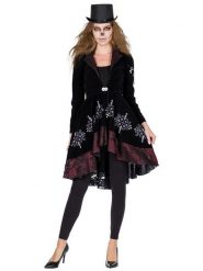 Party x People Płaszcz kostiumowy "Voodoo" w kolorze czarnym rozmiar: 42. Czarne płaszcze damskie Party x People, bez wzorów, bez kaptura. Za 100.52 zł.