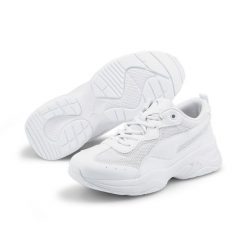 Buty do chodzenia damskie Puma Cilia. Białe obuwie sportowe damskie Puma, z materiału, bez zapięcia, trekkingowe. Za 242.00 zł.