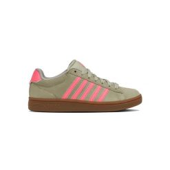Sneakersy damskie K-swiss COURT TIEBRK II SDE na co dzień zielone (99492-059-M). Szare obuwie sportowe damskie K-SWISS, bez zapięcia, do biegania. Za 179.00 zł.