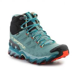 Buty trekkingowe damskie La Sportiva Ultra Raptor Ii Mid. Zielone obuwie trekkingowe damskie La Sportiva, z materiału, bez zapięcia. Za 1,169.99 zł.