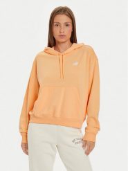 New Balance Bluza WT41507 Pomarańczowy Relaxed Fit. Brązowe bluzy damskie New Balance, xs, bez wzorów, z syntetyku, bez kaptura. Za 169.99 zł.