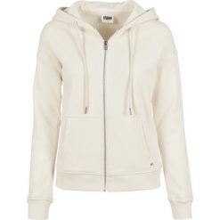 Bluza damska z kapturem Urban Classics organic terry zip-Duże rozmiary. Białe bluzy damskie Urban Classics, bez wzorów, z kapturem. Za 305.50 zł.